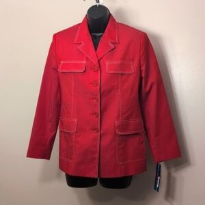 🍁Nygard-Red Blazer Petite Size 6 – Sport Jacket NWT